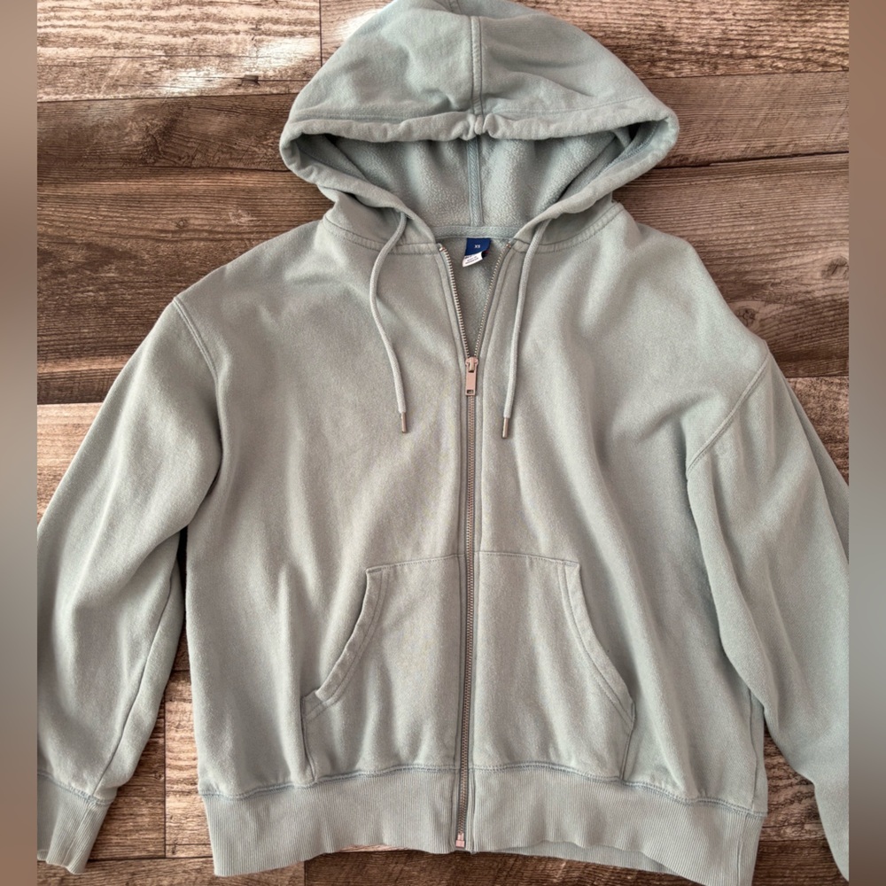 women’s teal old navy zip up jacket